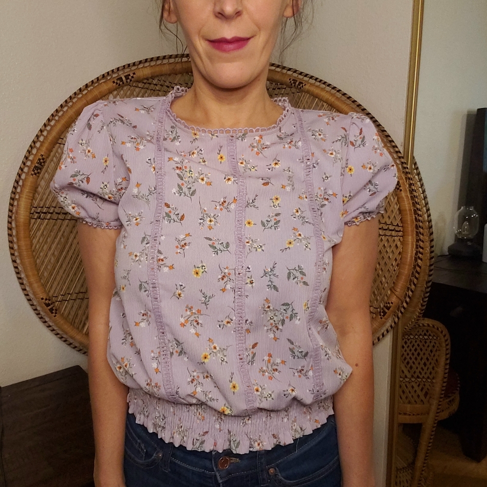 Mine Lavender blouse L